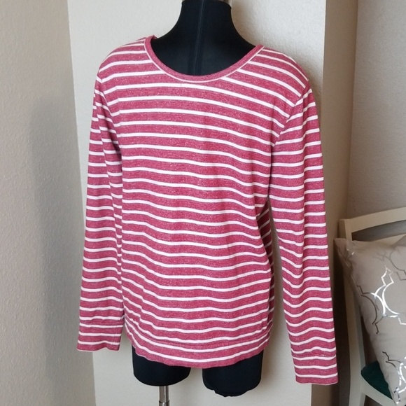 Obey Propaganda Red White Striped Top - Picture 5 of 7